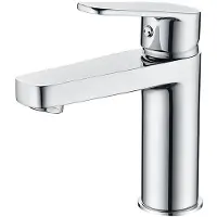 Merkloos Grifo moderno para lavabo con acabado cromado