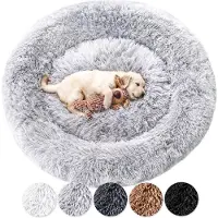 Merkloos Cama para perros Fluffy Wolke con funda lavable y base antideslizante