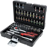 Ks Tools Calendario de adviento, juego de puntas de torsión de 1/4", 46 piezas