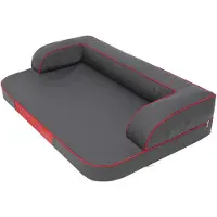 Merkloos Cama para perros, suave y cómoda, 80 x 50 cm, color gris