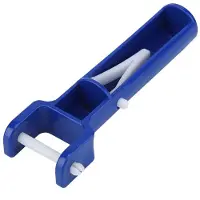 Merkloos Cepillo para piscina en forma de V - Accesorio de repuesto - Mango - Compatible con tubo telescópico - Fabricado en ABS resistente - Fácil instalación - Accesorios para piscinas