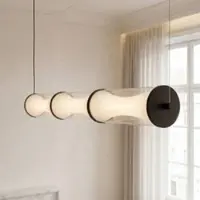 Osram Lámpara colgante LED Decor Squeeze de , negra, 101 cm, cristal