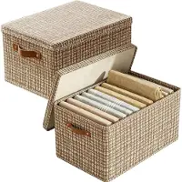 Merkloos 2 cajas de almacenamiento con tapa, de 45 x 35 cm