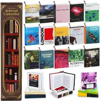 Merkloos Mini calendario de adviento con un set de 24 libros de tapa dura