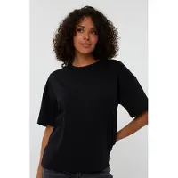 Esqualo T-shirt Oversized Basic Black Talla: S | Camisetas de Seda Outlet | Mujer | Negro