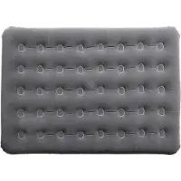 LTPRTZ Airbed Double - Colchón Camping - Cómodo Dormir - Abrigo suave - 135x185 cm - Gris