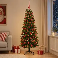 Syfax Árbol de Navidad Artificial con Adorno 240 cm 300 LED