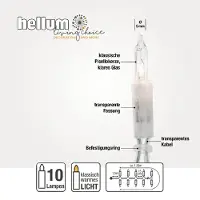 Hellum 831191, LED, transparente, blanco, 4,35 metros, para interior/exterior, 24V