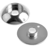 Markenlos Tapa final de rodillo de aluminio, 80 mm de diámetro, repuesto para equipo de fitness, color plateado