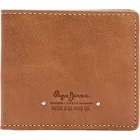 Pepe Jeans para hombre. PM070401 Cartera de piel Sawyer marrón (OSFA), Casual, Clásico, outlet 2026.