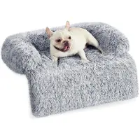 Dripio Cama para perros de felpa, 80x75x16 cm, impermeable, de forma en U