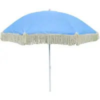 Merkloos Sombrilla de playa - Ø 150 cm - Protección UV 30+ - Inclinable - Azul