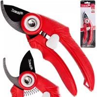 Tvardy Tijeras de jardín robustas de 175 mm con hoja de acero SK5 y revestimiento de PTFE