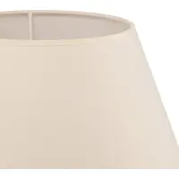 Duolla Pantalla de lámpara Pseudosofia para lámpara de pie, color crudo/estructura