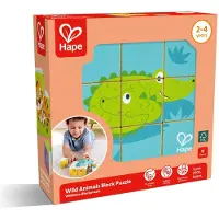 Hape Puzzle Wild Wooden Blocks 9 Piezas