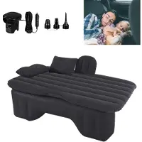 Merkloos Colchón hinchable para coche - Negro - 135 x 70 cm - Para MPV, SUV y berlina - Con bomba de aire y bolsa de transporte