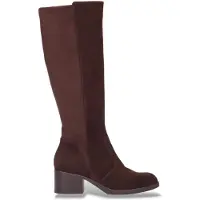 Wonders para mujer. G-6260 Botas de Piel Charme marrón (38), 3 a 5cm, Ante, Cremallera, Casual, outlet 2026.