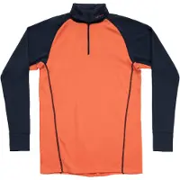 Devold of Norway - Ropa interior térmica - Duo Active Merino 205 Z.Neck M Brick de Lana - Talla S - Naranja