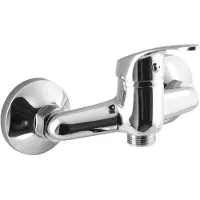 Hak Aqualine 35: Grifo de pared para lavabo, con conexión de 3/4", sin caño de salida, acabado cromado