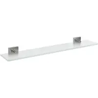 Sapho X-SQUARE, plato de ducha de vidrio, 700 mm, cromo/vidrio esmerilado