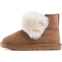 Gooce Botas de nieve 'Junia' crema / marrón castaño