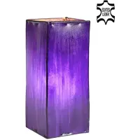 Marrakesch Orient & Mediterran Interior Lámpara de mesa vintage de cuero, ideal para mesita de noche o como luz tenue