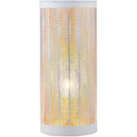 Marrakesch Orient & Mediterran Interior Lámpara de noche estilo bohemio, lámpara de mesa, lámpara Aigna, pequeña, blanca