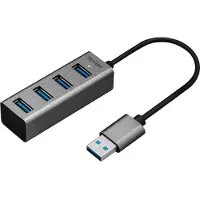 Yenkee YHB 4300: Concentrador metálico con 4 puertos USB 3.0