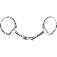 Jansen Bocado plano "Flat Link" de Harry's Horse, plateado, 14,5 cm