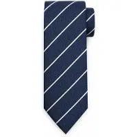 Suitable Corbata Seda De rayas marino Azul Azul marino