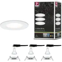 Paulmann Luminaria empotrable LED Nova, juego básico, fija