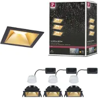 Paulmann Juego de 3 focos empotrables LED Cole