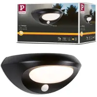 Paulmann - Lámpara de pared exterior solar LED Sorova, con sensor de movimiento (IR) y control de luz ambiental