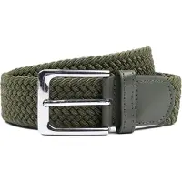 Suitable Cinturón Trenzado Militar Verde oscuro Verde talla
