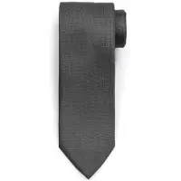 Suitable Corbata Seda Antraciet Gris Antracita