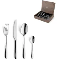 Amefa Oxford 186000MDF3C40 pulido RVS, Juego de cubiertos de 24 piezas en estuche de madera
