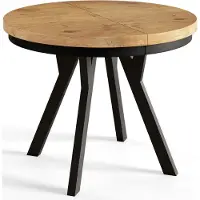 Alpi Möbel Mesa Comedor Extensible, Tablero Laminado de 36 mm Redonda Evo, Mesa Redonda Extensible, Tablero Laminado de 36 mm, 110-210 cm, Lancelot