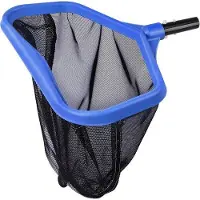 Liangpin Jiazuo SnelShoppen - Red de aterrizaje para la piscina de doble red profunda, plástico sostenible, 43 x 43 cm, limpieza de la piscina, piscina azul (sin palo)