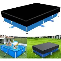 Liangpin Jiazuo Dailygoods - Cubierta impermeable de la piscina - Rectangular 221 x 150 cm - plegable - durable - para las piscinas de sobre el suelo - protección contra el sucio