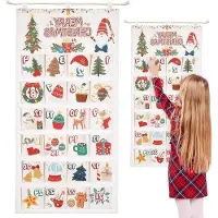 LTPRTZ 24 Calendarios de Adviento para llenar con 24 cajas, para ser llenado para colgar, calendario de Navidad decorativo para las vacaciones