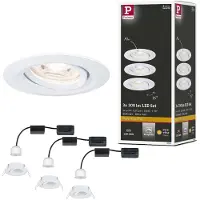 Paulmann Lámpara empotrable LED Nova Mini Plus, kit básico, con mecanismo de inclinación