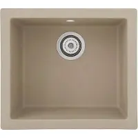 WAN Lavamanos empotrado para cocina 50x44 cm - Amplio, resistente y resistente a los rayos UV