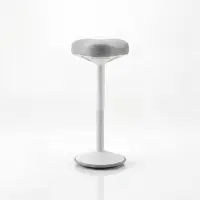 Jan Nowak : Taburete de equilibrio, silla de oficina, silla de trabajo giratoria para escritorio, color blanco y gris