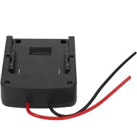 Markenlos Adaptador de batería con salida de cable para baterías de herramientas de 14,4 V y 18 V, color negro