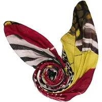 Desigual Chal amarillo / verde / rojo / negro / blanco