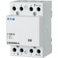 Eaton Disyuntor modular Schütz 63A, 3P, 1P, 230V AC, modelo Z-SCH230/63-31, referencia 248858
