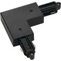 SLV Conector de esquina para barra de alimentación de 1 fase, modelo 143060, color , con toma de tierra interna