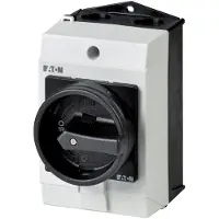 Eaton T0-3-8342/I1/SVB-SW, Interruptor, 6 polos, Negro, Blanco, IP65, 80 mm, 130 mm