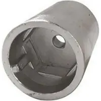 Tecnoseal , ánodo de raíz hexagonal, plata, 45 mm. Plata, 45 mm