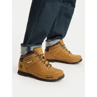 Timberland para hombre. TB0A122I2311 Botas de piel Euro Sprint Hiker marrón (41.5), Plano, Cordones, Casual, Sostenible, outlet 2